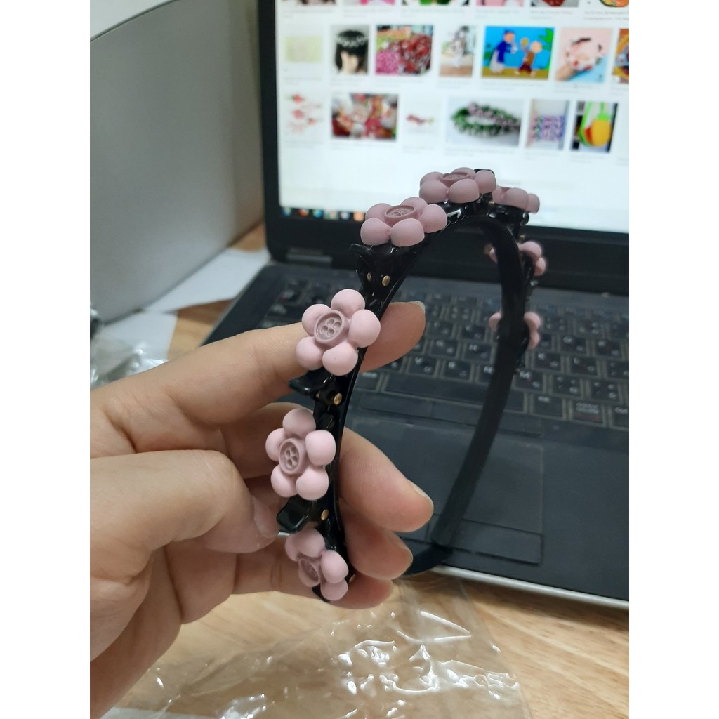 Bờm kẹp tóc hoa quả nhiều màu cho bé gái.ĐTVM
