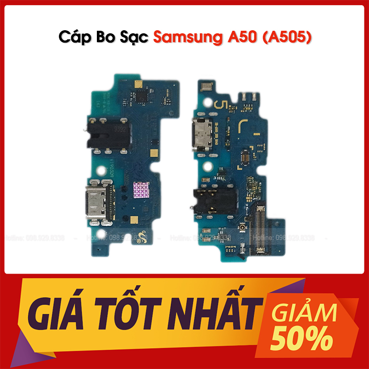 Cụm cáp chân sạc samsung a50 / a505 - bo sạc zin tháo máy của điện thoại samsung galaxy a505