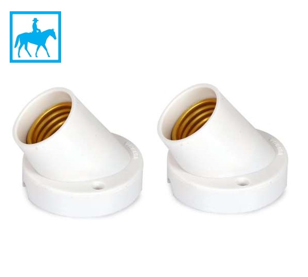 Bộ 2 Đuôi đèn xéo tiêu chuẩn gắn tường E27
