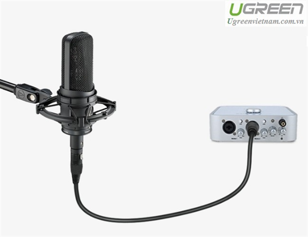 Cáp nối dài Microphone XLR 2m  Ugreen 20710 cao cấp