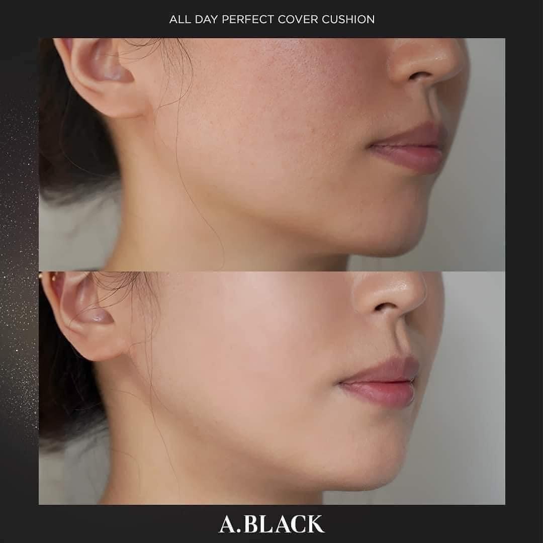 Set phấn nước A.Black All Day Perfect Cover Cushion SPF47 PA++