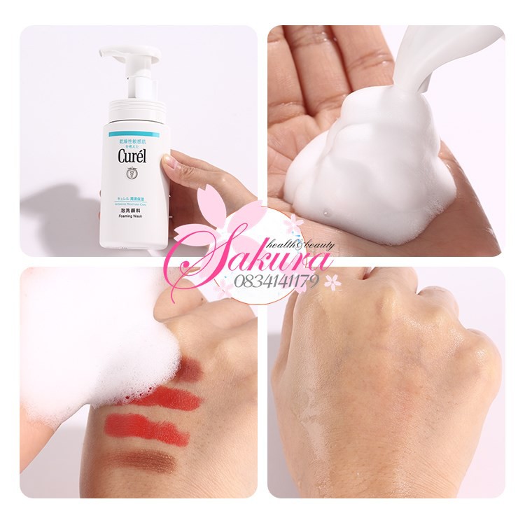 [HCM]Sữa Rửa Mặt Curel Foaming Wash 150Ml
