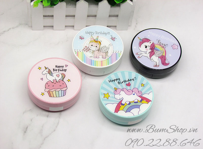 [HCM] Khay gương đựng lens unicorn siêu cưng