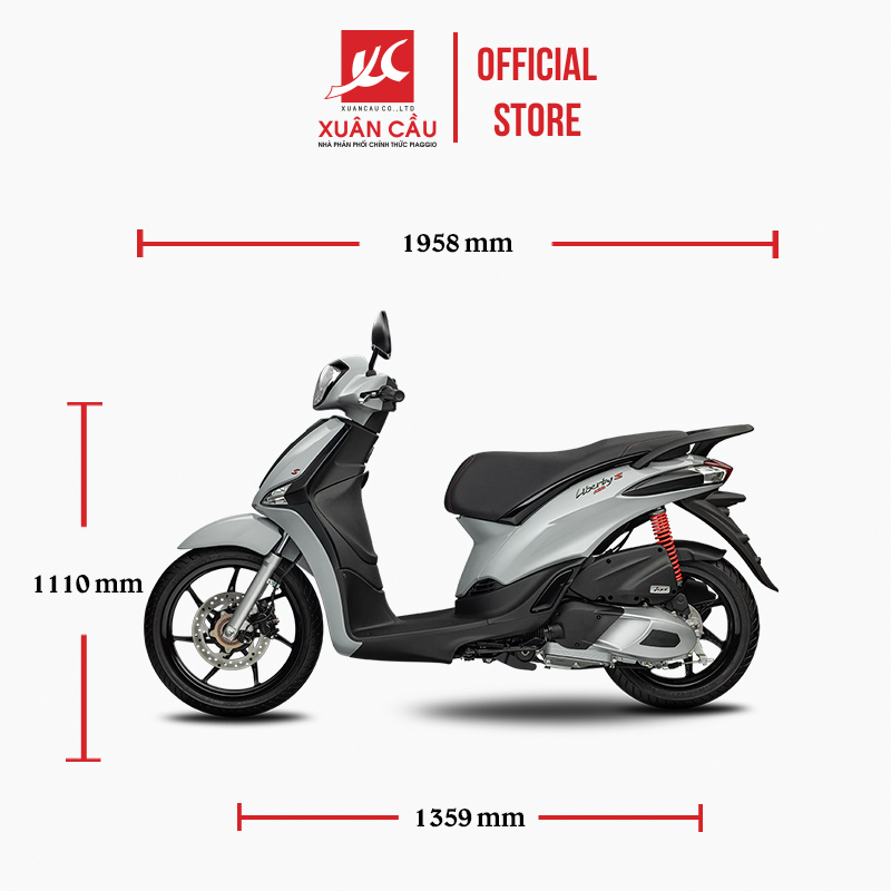 [Trả góp 0%] [Xe máy trả góp 0%]Xe máy Piaggio Liberty S Black Series  ABS 125 iGET -  Mới 100%
