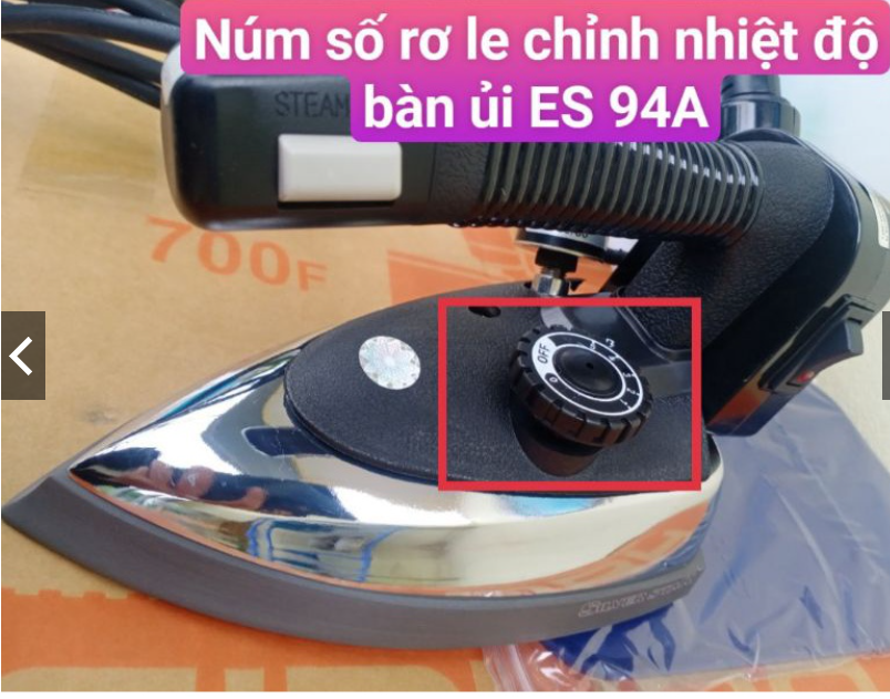 Núm vặn số bàn là ES-94A Silver dùng cho bàn là bình treo công nghiệp