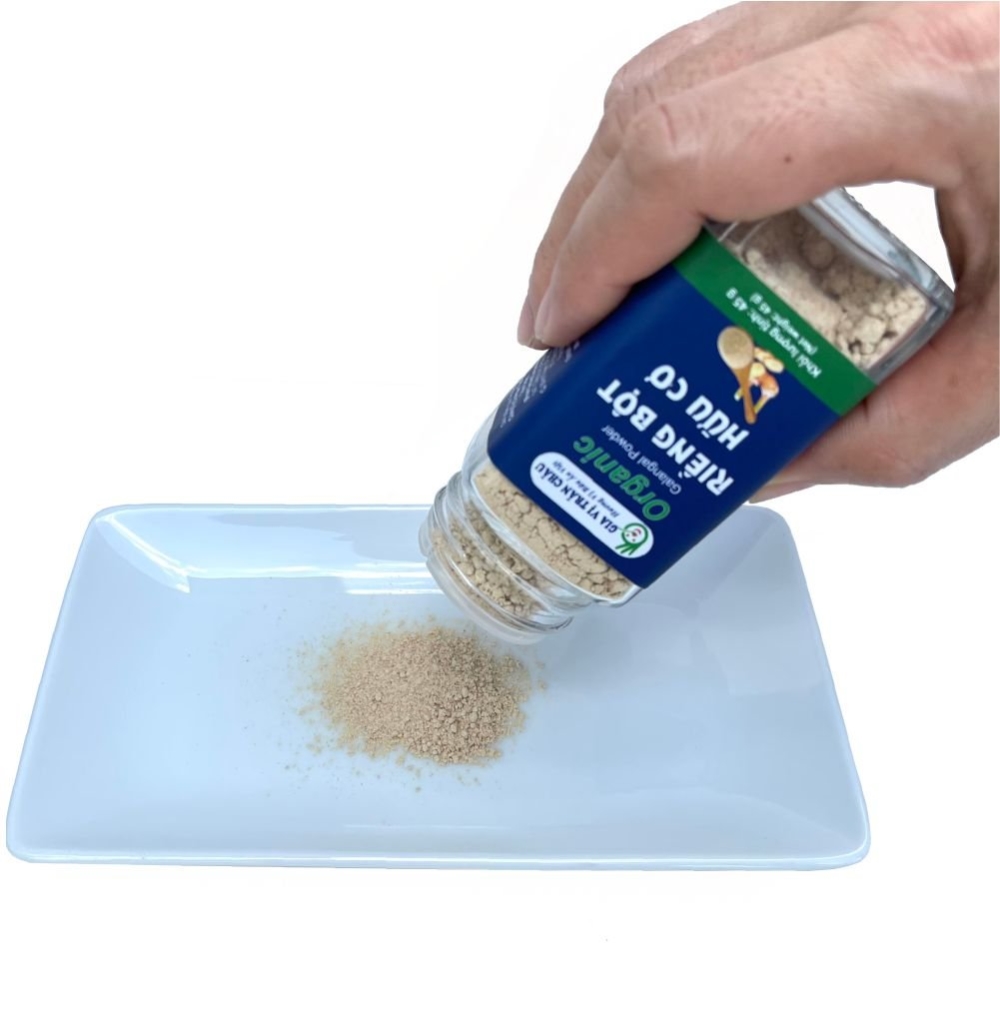 Riềng bột hữu cơ Trân Châu hũ 30g