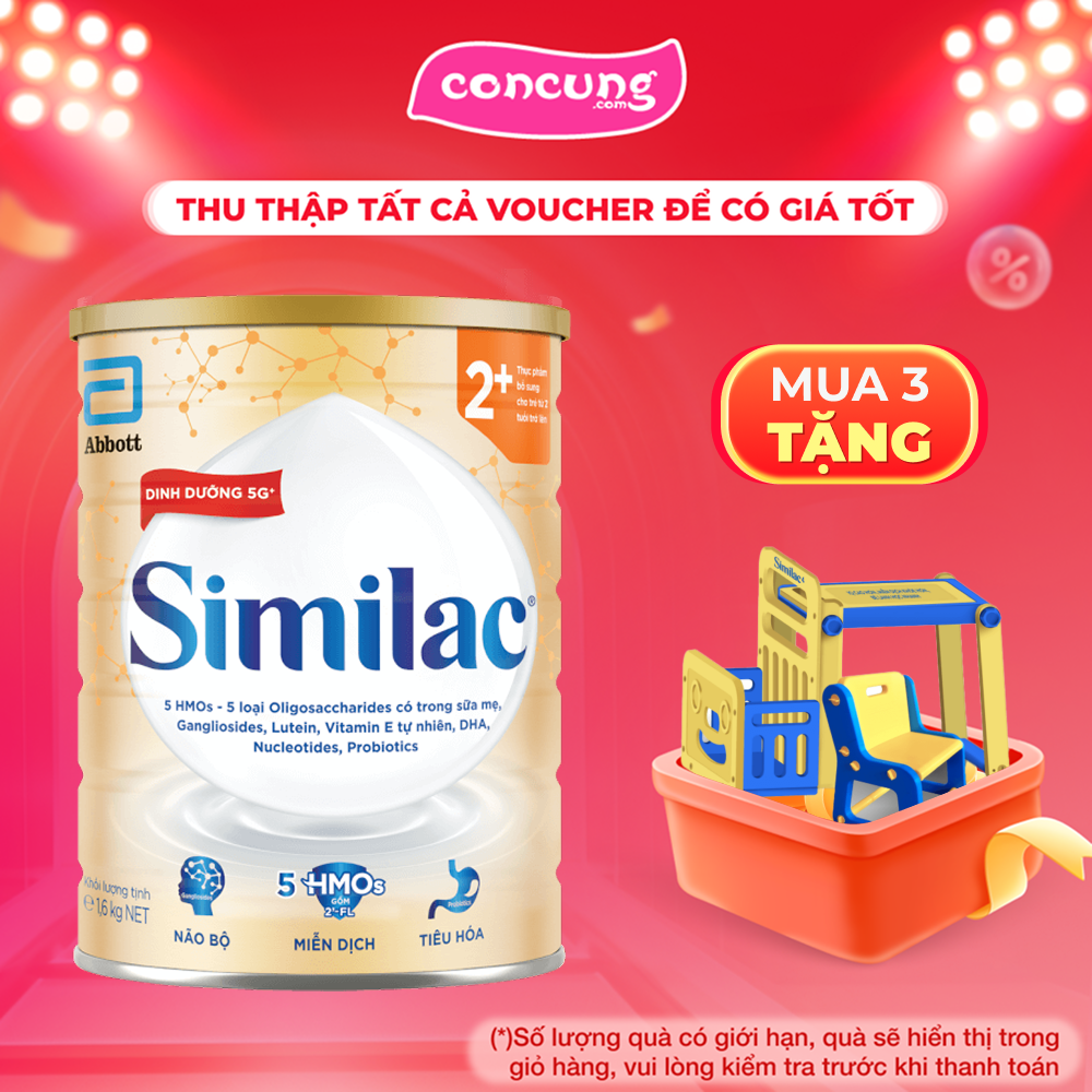 Sữa Similac 5G số 4 1,6kg (2-6 tuổi)