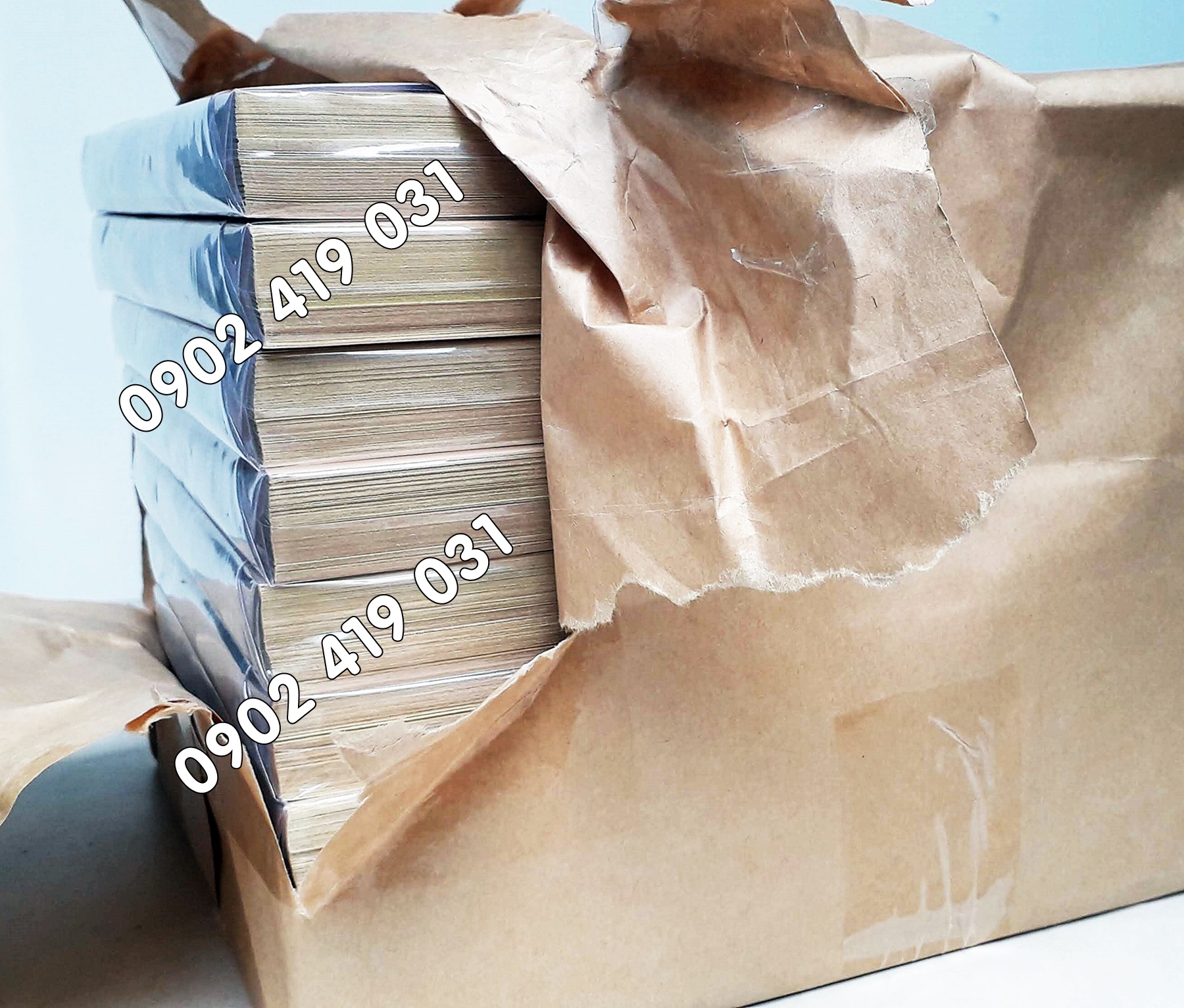 Giấy in Decal Da Bò A4 Xấp 100 Tờ [ Giấy Kraft ]