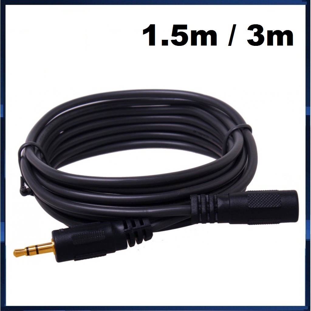 Dây cáp loa nối dài jack 3.5 1.5m/3m