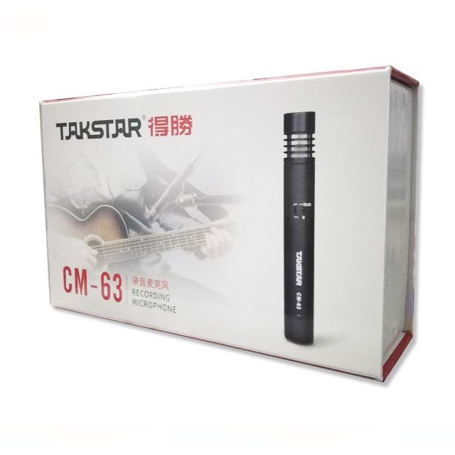 Micro condenser 48v để thu âm cho nhạc cụ Takstar CM-63