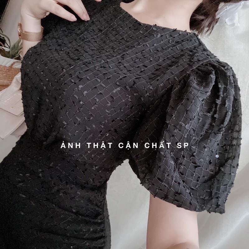 [HCM]Đầm dự tiệc xoè phối đầm đuôi cá siêu sang [kem hinh that]