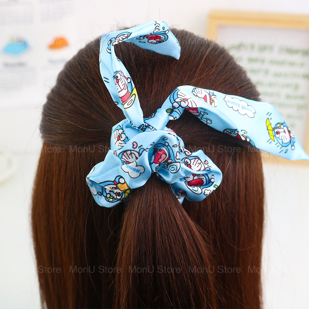 Cột tóc scrunchies tai thỏ hình DORAEMON DOREMON dễ thương cute MON0160
