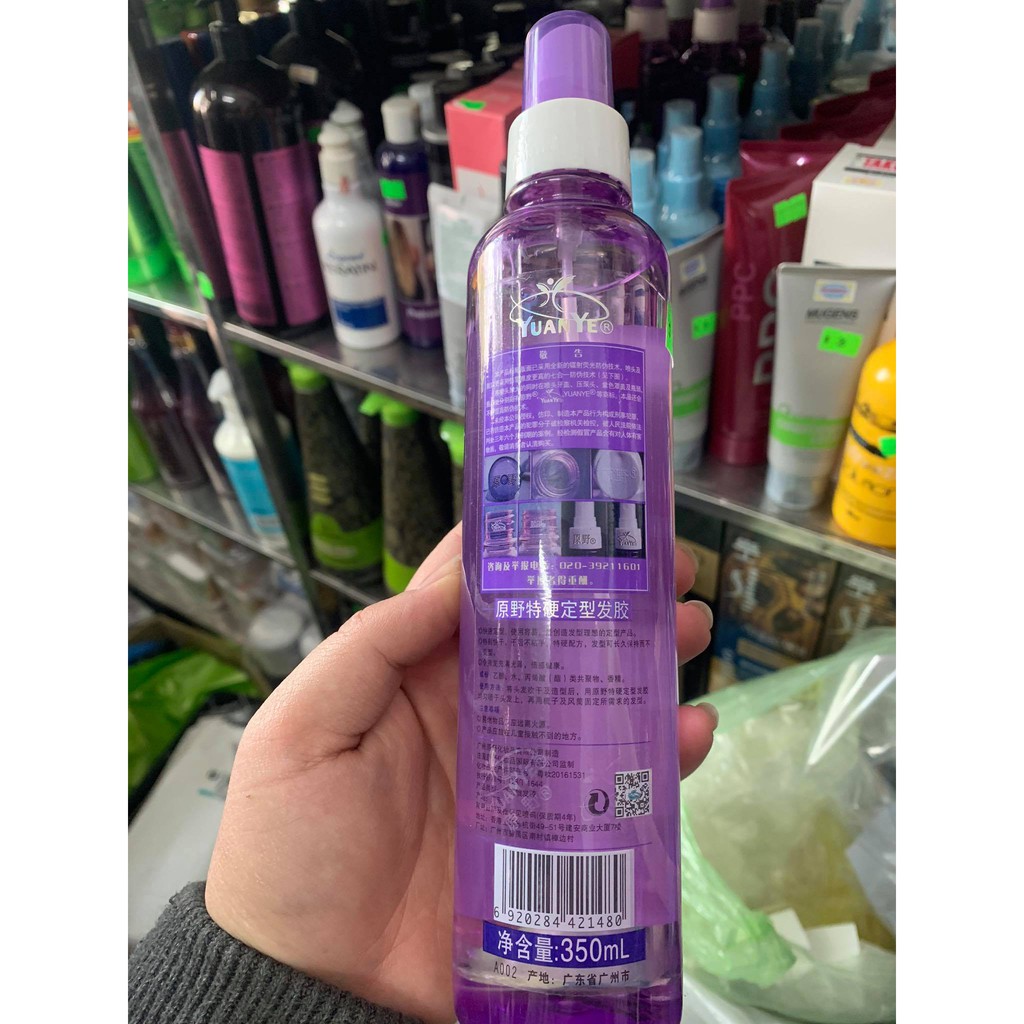 Keo xịt bóng tóc nano YUANYE 350ml