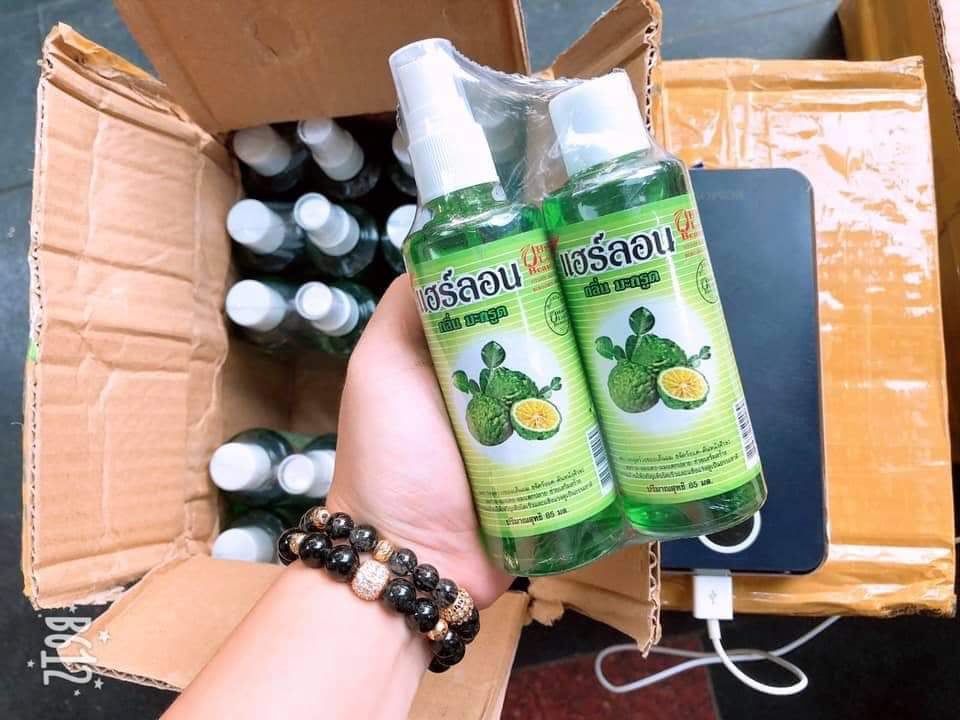 Bộ 2 chai Tinh Dầu Xịt Dưỡng Tóc Thái Lan -- CHAI THỦY TINH