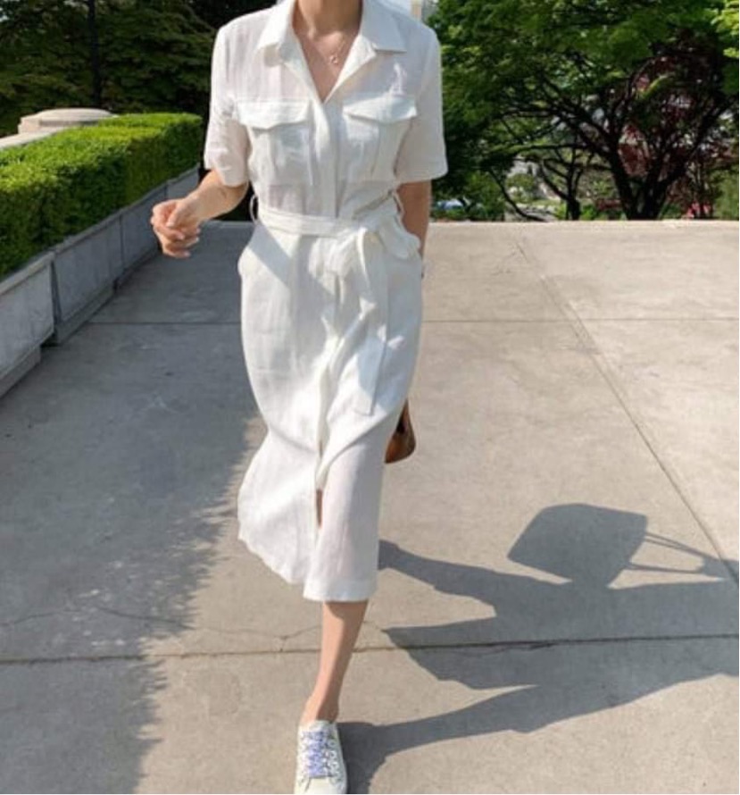 [HCM]ĐẦM SƠMI LINEN HÀNG QUẢNG CHAU