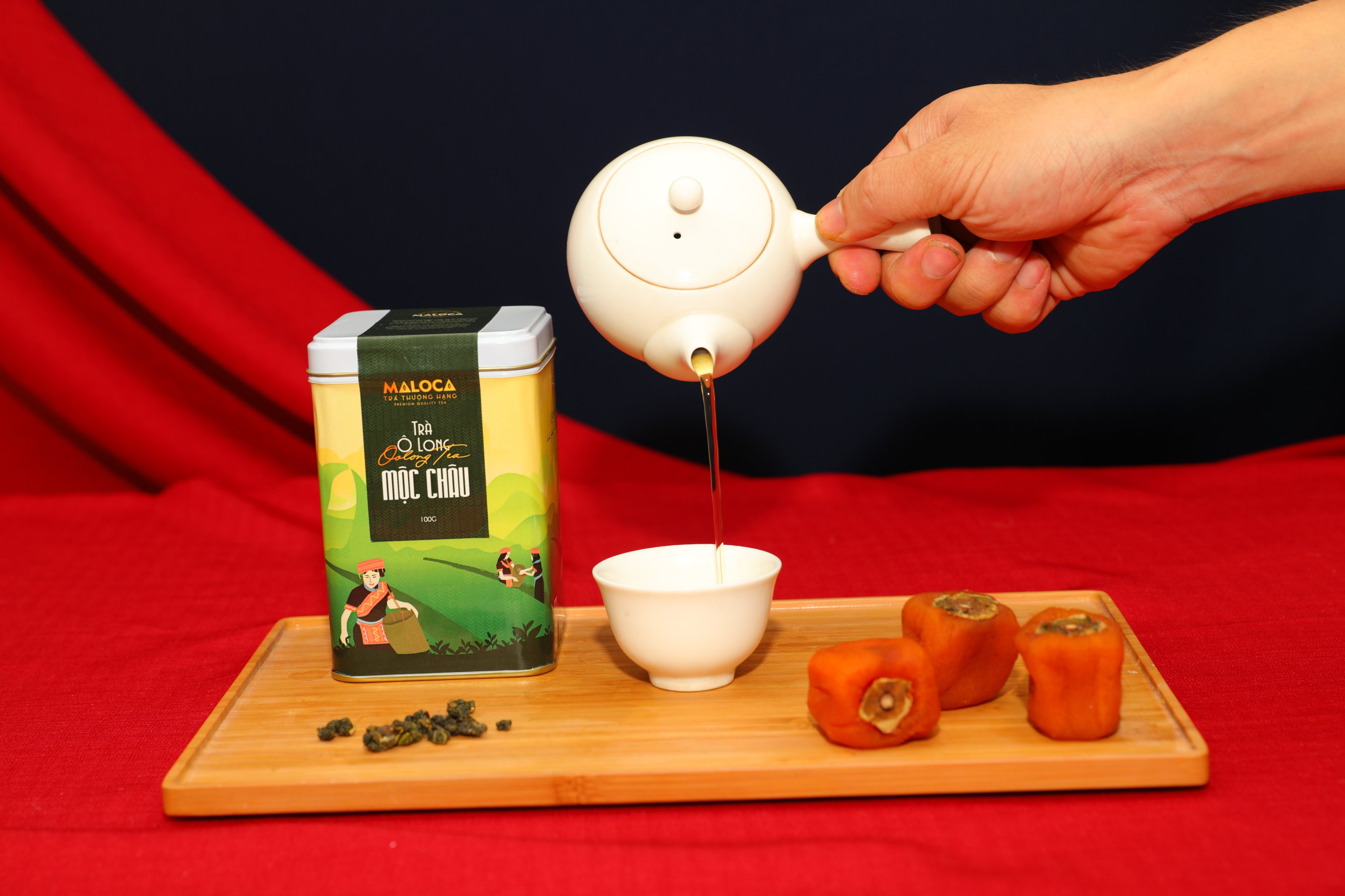 [MUA 1 TẶNG 1] Trà Ô Long Mộc Châu Maloca - Hộp 100Gr - Foodmap