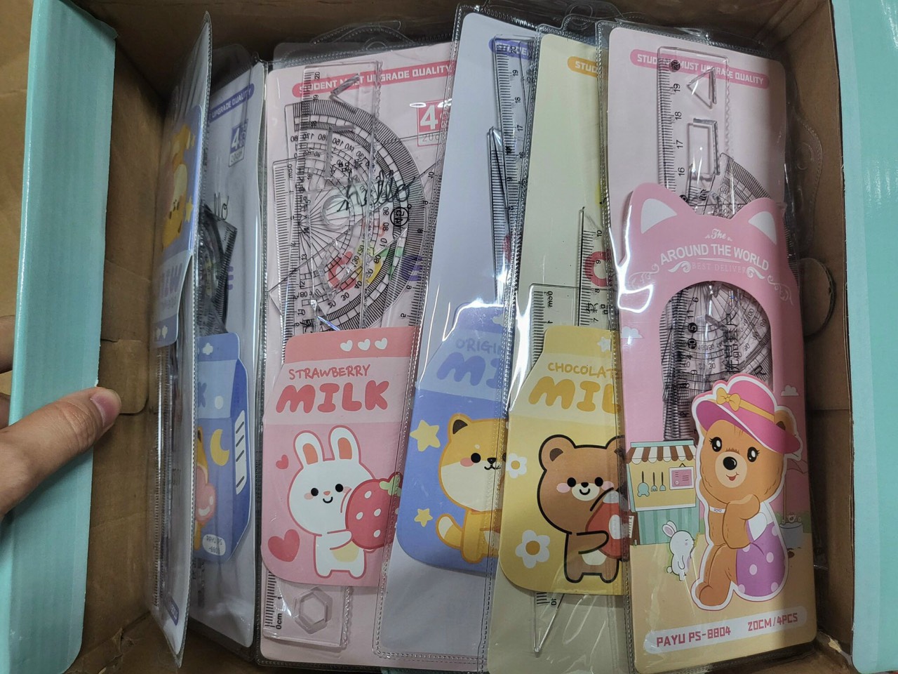 bộ thước kẻ 4 món BT21