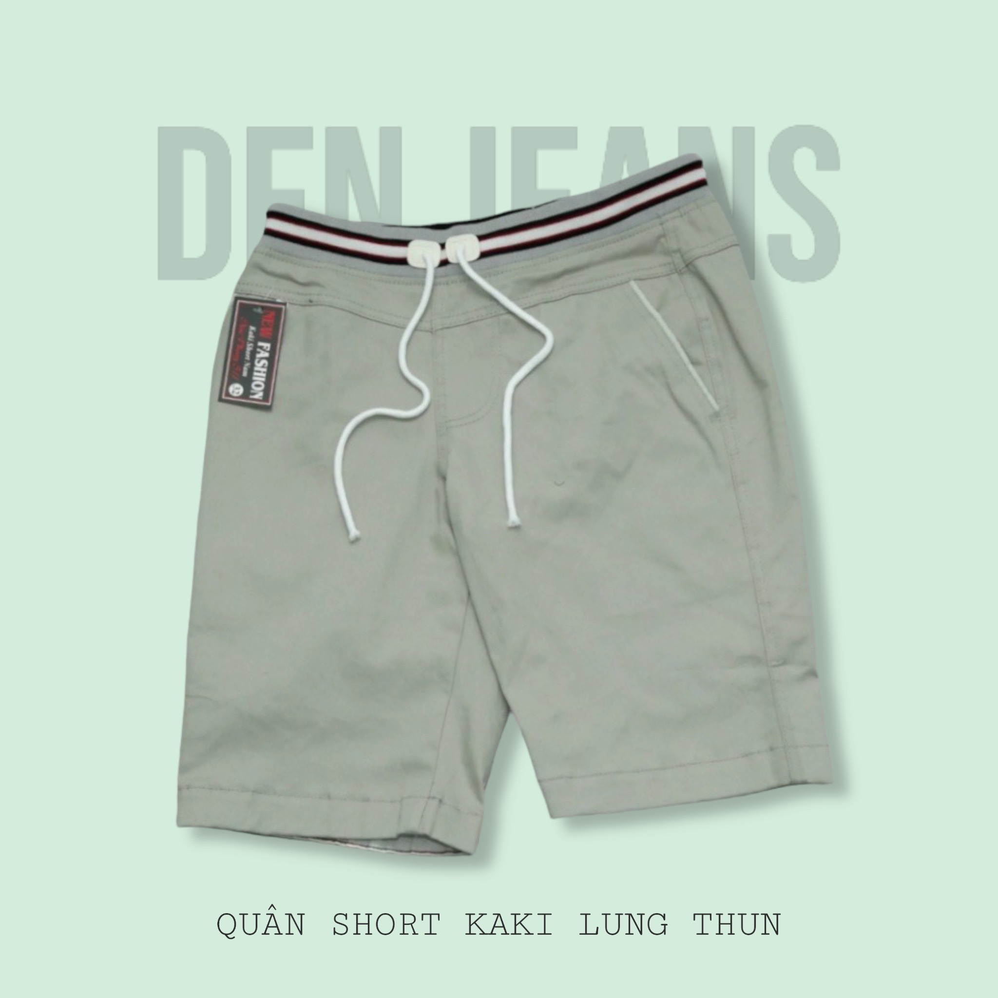 Quần Short Nam lưng thun chất vải kaki mềm mịn thích hợp mặc ở nhà,dạo phố,đi chơi MC76