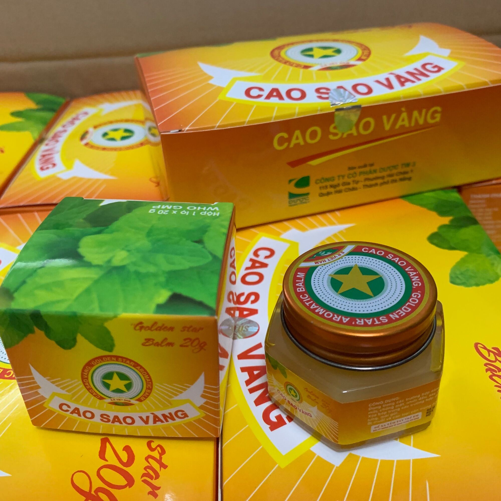 (Date 2028) Cù Là Cao Sao Vàng TW3 20g-Chính Hãng