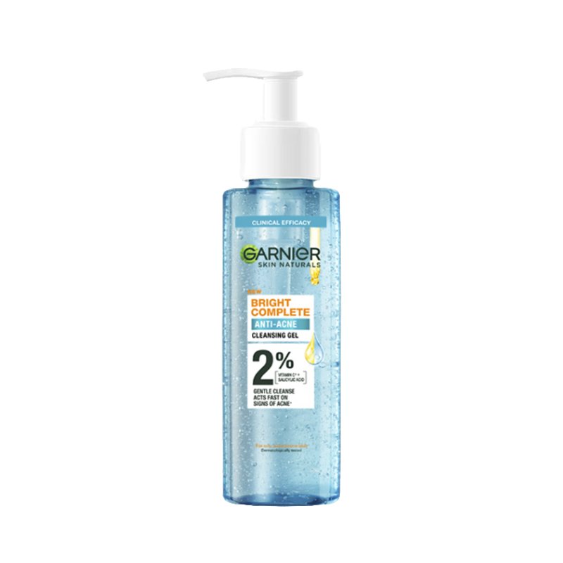 Sữa Rửa Mặt 3 Trong 1 Giảm Mụn, Dưỡng Sáng Da Garnier Bright Complete Anti-Acne Cleansing Foam 100ml