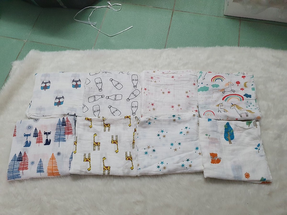 Set 2 khăn tắm xô cho bé (kt 120x120cm)