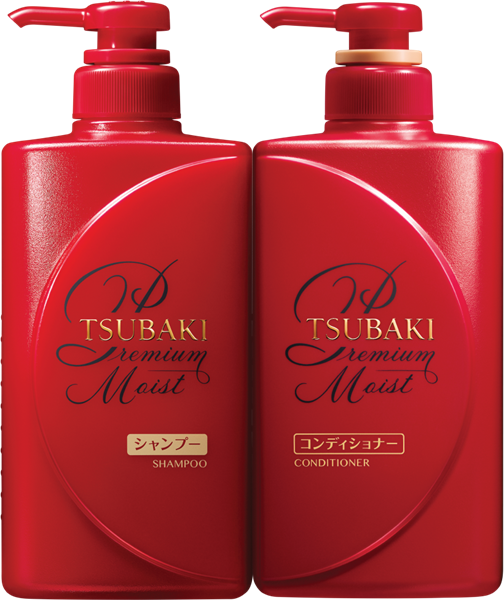 Dầu Gội, dầu xả Tsubaki Đỏ Dưỡng tóc bóng mượt Premium Moist Tsubaki