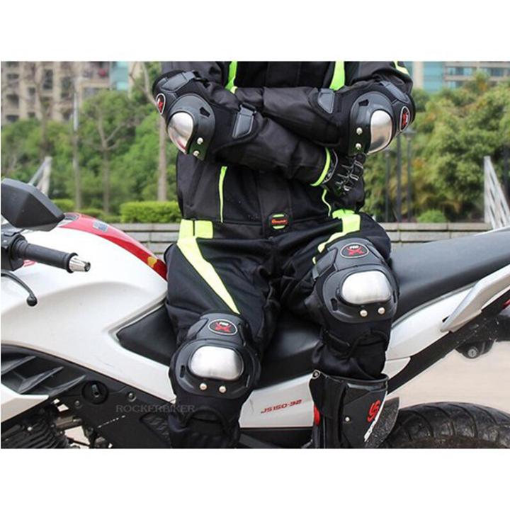 [HCM]BỘ GIÁP PROBIKER INOX NGẮN TRỌN BỘ 4 MÓN