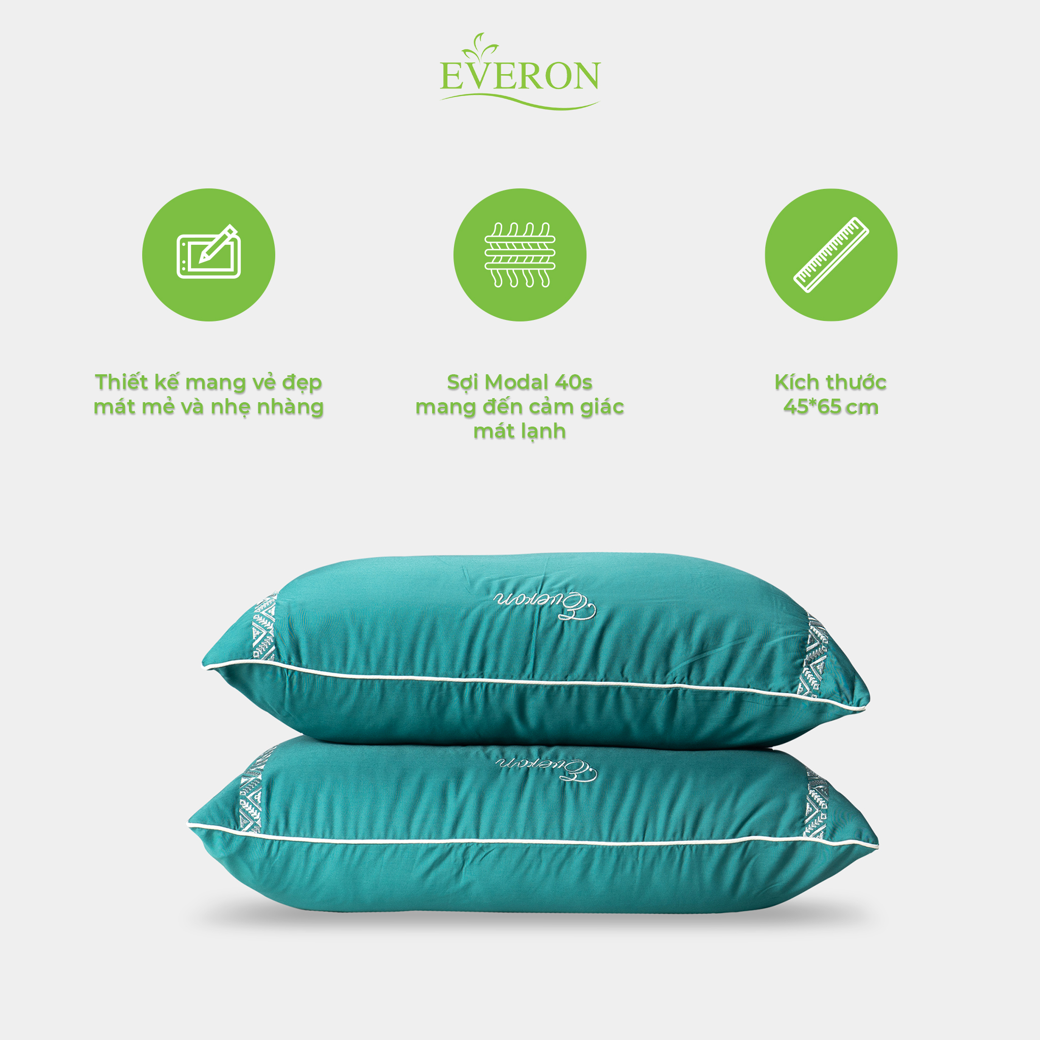 Bộ chăn ga gối Everon Cao Cấp ESM22015 (Đủ Kích Thước)
