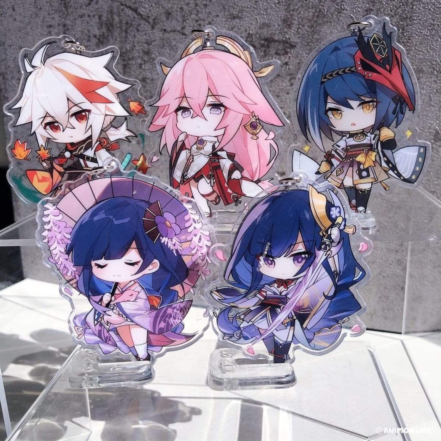 Móc khóa game genshin impact mẫu 2 chibi anime