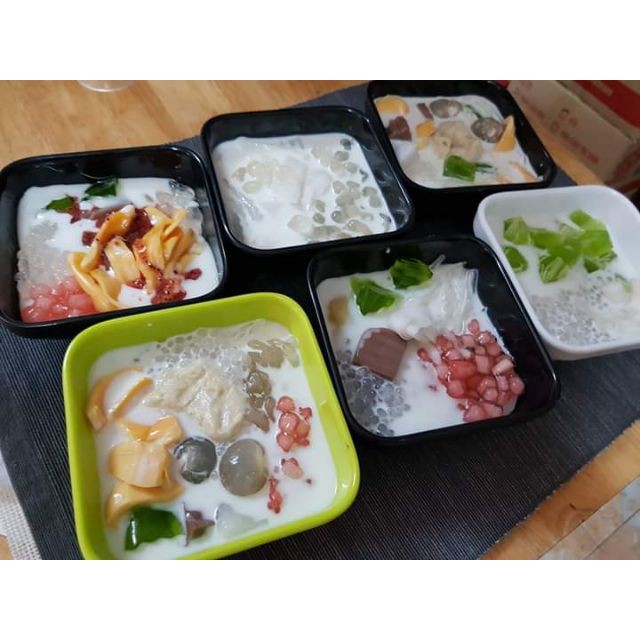Sỉ 20 Bát Chè Nhựa Phíp Vuông