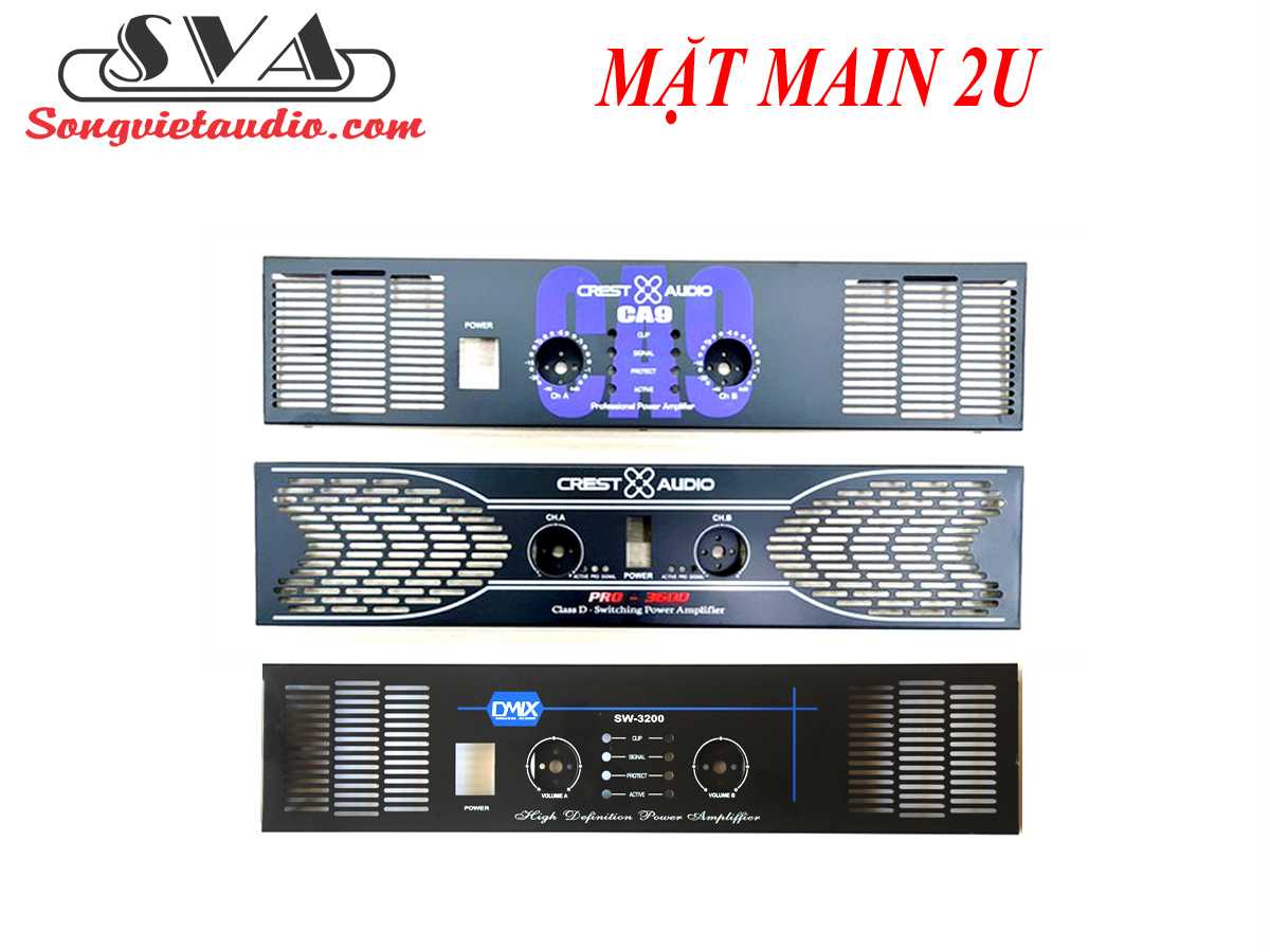 MẶT MAIN 2U 2 KÊNH KÈM NÚM VOLUME