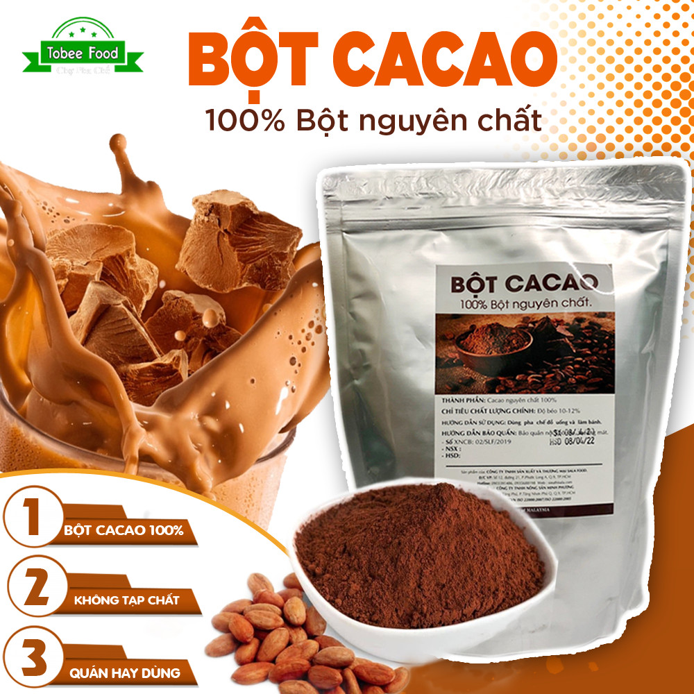 [HCM]BỘT CACAO NGUYÊN CHẤT 1KG