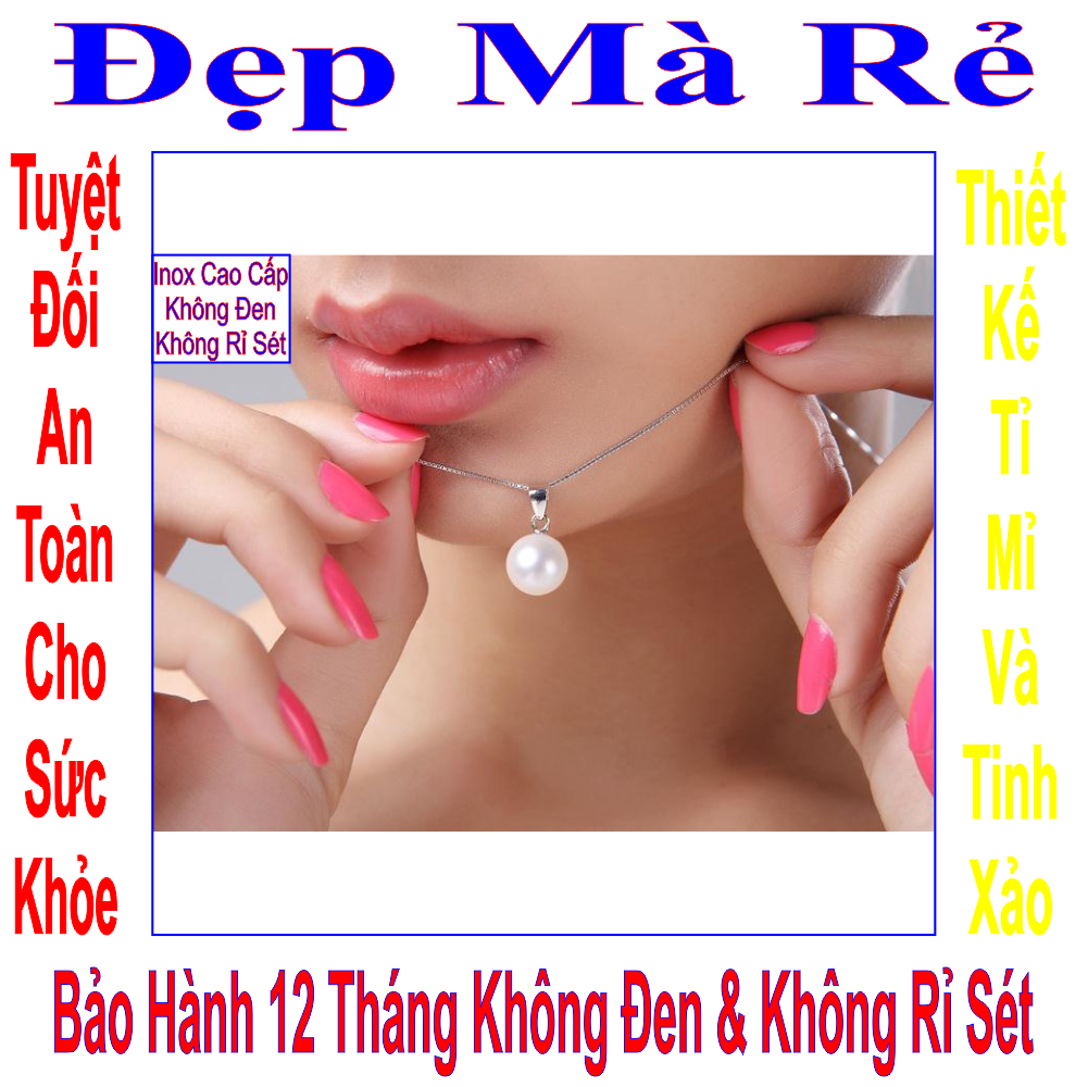 Women necklaces stainless steel 1 beads Pearl-commitment 1 Đổi 1 if Hoen, Rust