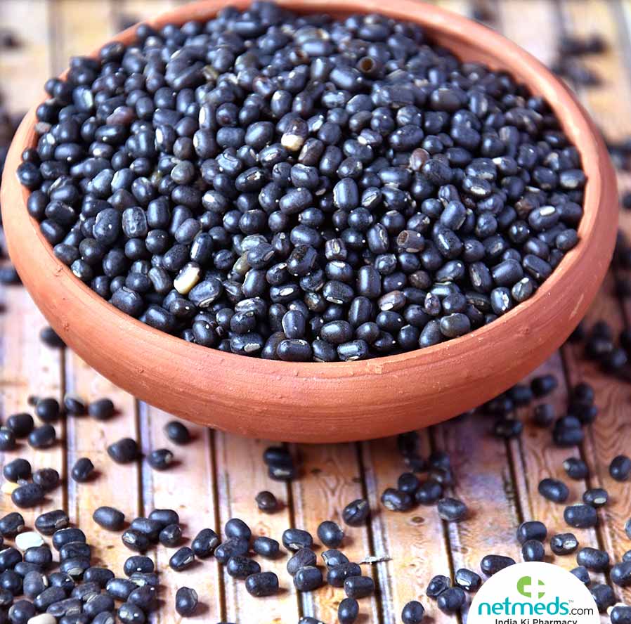Black urad  (whole) - Đậu đen nguyên hạt (500g)