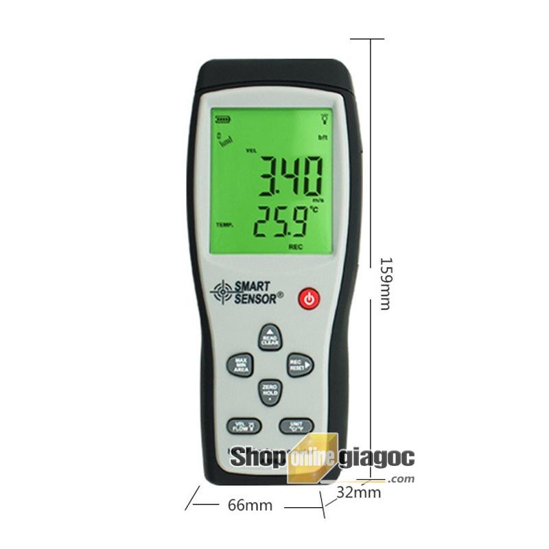 [HCM]Máy đo tốc độ lưu lượng nhiệt độ gió Smart Sensor AR866A