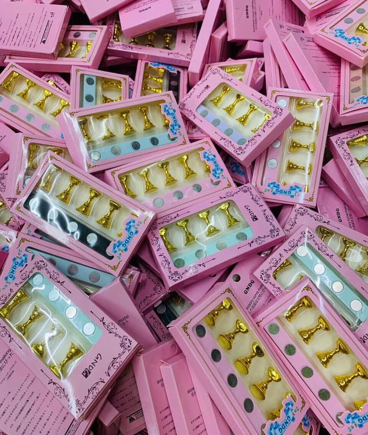 [HCM]Đế nam châm gắn móng mẫu tập vẽ - đế móng giả