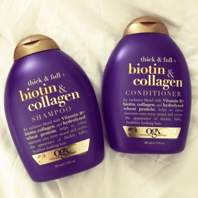 [NHIỀU SIZE] Cặp Gội + Xả OGX  Biotin & Collagen Shampoo + Conditioner