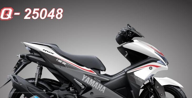 Tem rời NVX dán xe trắngtem