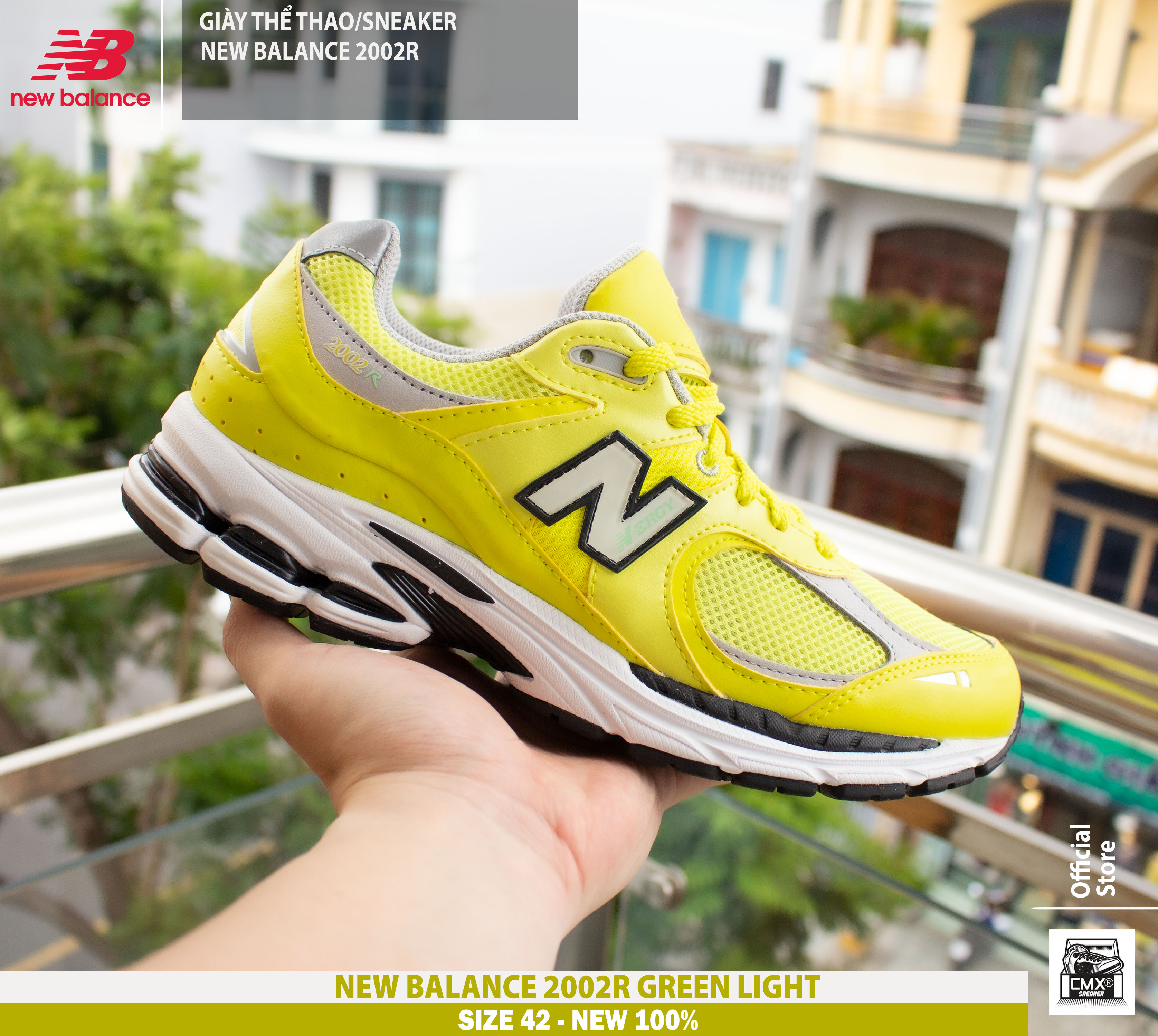 😘 [ HÀNG CHÍNH HÃNG ] Giày New Balance 2002R Green Light - AUTHENTIC 100%