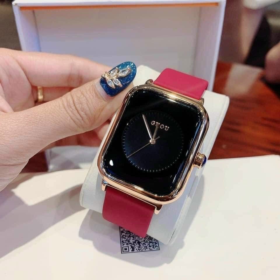 Đồng hồ Nữ GUOU💖𝑭𝑹𝑬𝑬𝑺𝑯𝑰𝑷😻Dây Silicone Cao Cấp Chống Nước Chống Phai Màu -  dong ho nu dep, Đồng hồ nữ mặt vuông, đồng hồ nữ mặt vuông, đồng hồ nữ guou, đồng hồ nữ guou dây silicon