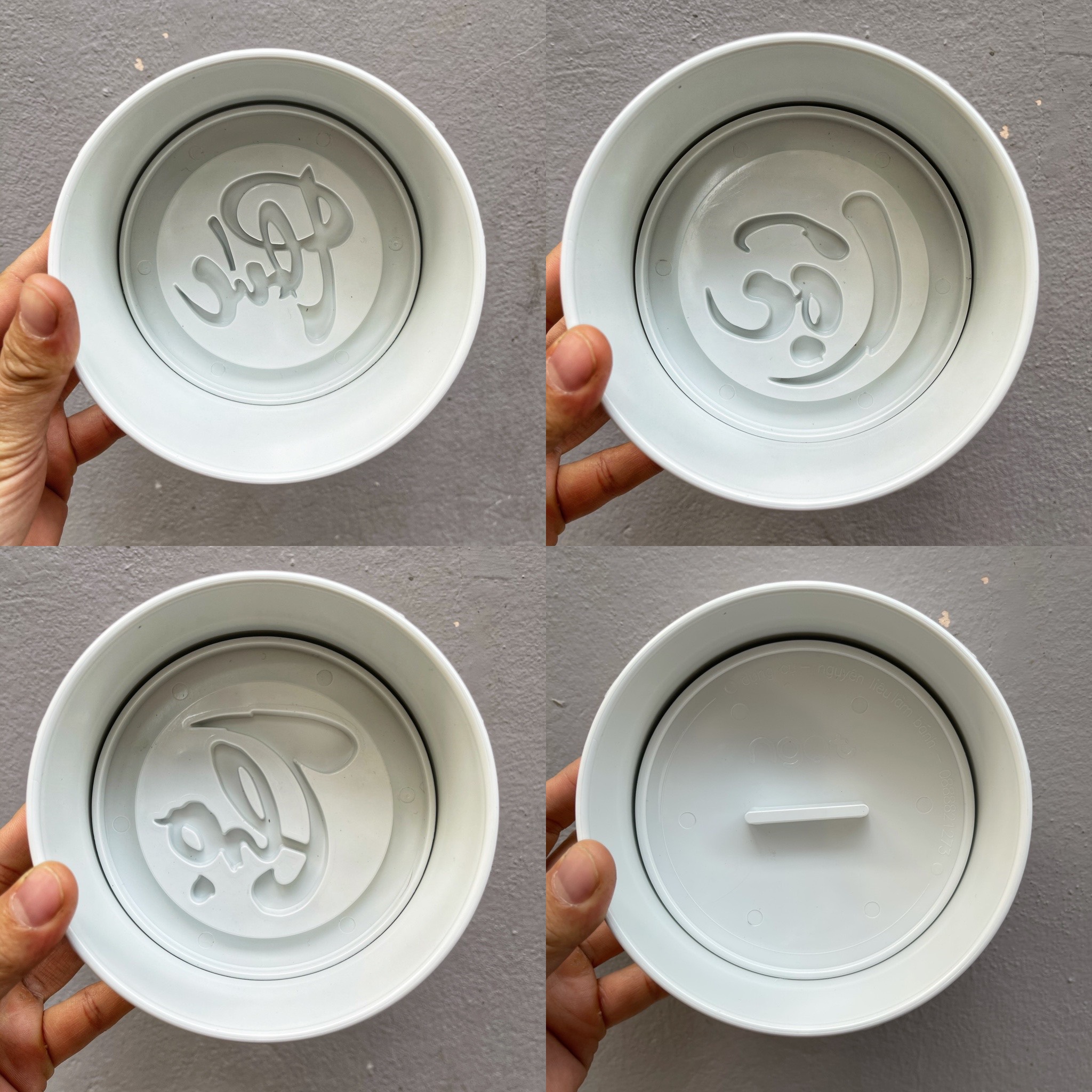 Khuôn xôi tròn Phúc Lộc Thọ 12cm