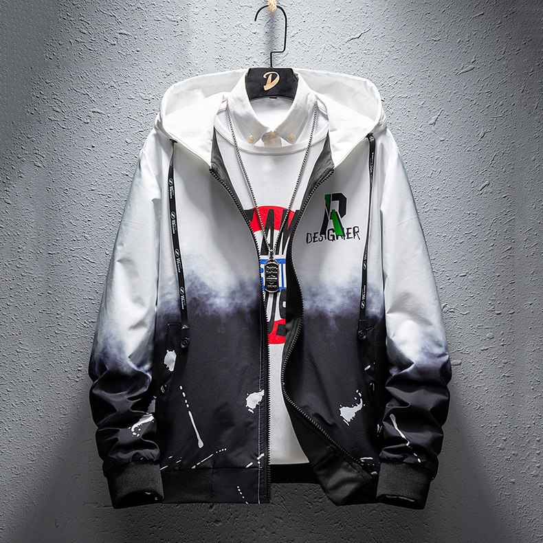 [ Giảm Giá Sốc ]  Áo Khoác Hoodie Có Mũ Khóa Kéo Họa Tiết Loang Màu Bắt Trend P DESIGNER Kiểu Dáng Hàn Quốc V2 HHH MEN JK 036C