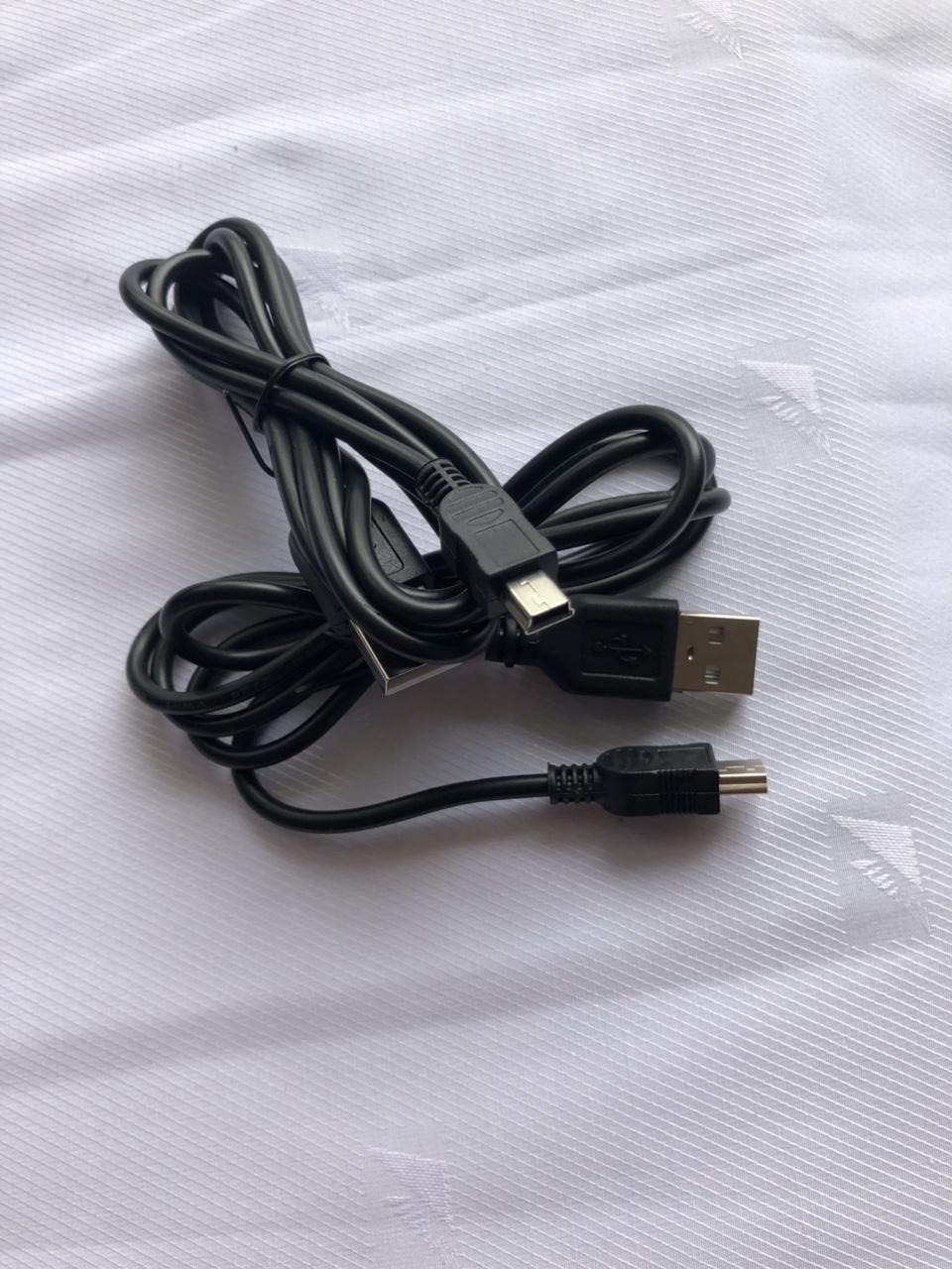 Combo 2 sợi- Dây sạc USB ra mini usb ( đầu hình thang) dài 1 mét