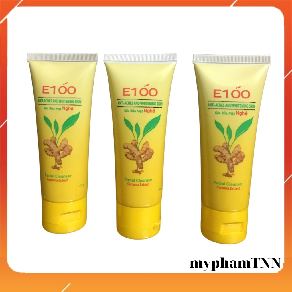 Sữa rửa mặt e100 nghệ ngừa mụn
