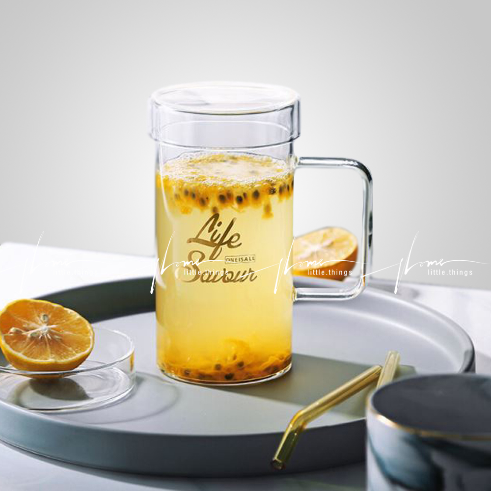 [HCM]Ly thủy tinh in chữ có nắp đậy