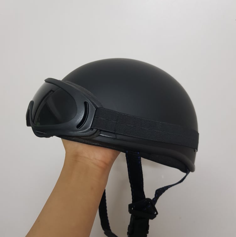 Mũ 1/2 kèm kính,Mũ phượt
