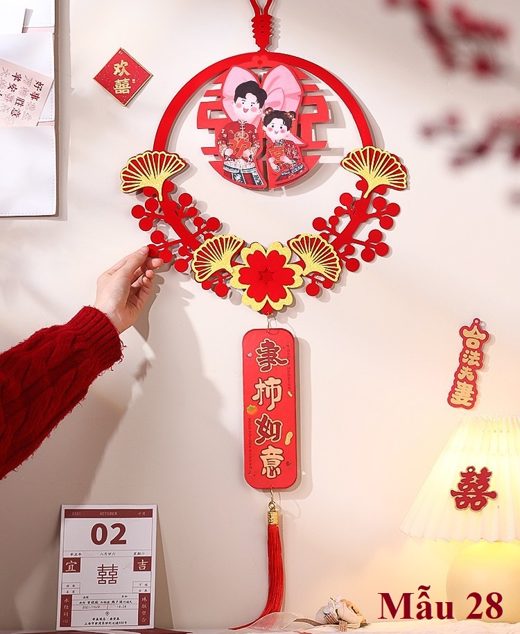 Set trang trí cửa phòng cưới, phòng tân hôn