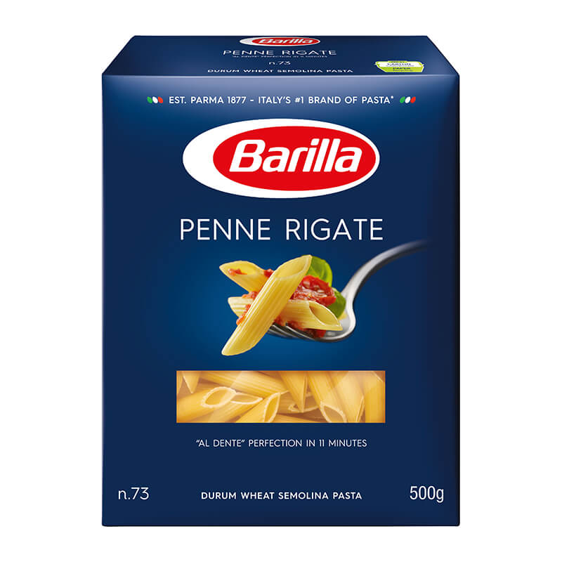 Date 02/28 Nui Barilla Bamboo Tube-Shaped Penne 500g N.37