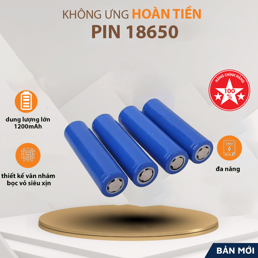 Pin 18650 - cell laptop - dung lượng thực 1200mAH