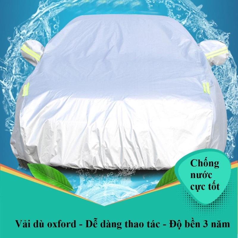 Bạt phủ xe hơi , bạt phủ xe ô tô vải dù Polyester Oxford Fabric một lớp cao cấp cho ôtô 4 chỗ đến 7 chỗ gấp xếp gọn gàng, bat phu xe 7 cho, bat phu xe 4 cho, tấm che nắng ,lớp bạc phản quang chống nóng, mưa, - BPXM